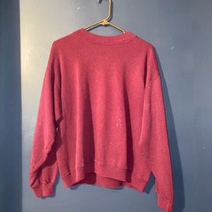 Red turtle neck sweatshirt